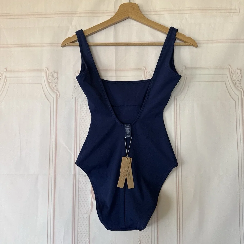 SKIMS Sculping Swim Tank One Piece In Midnight (Deep Navy Blue) Size XXS NWT